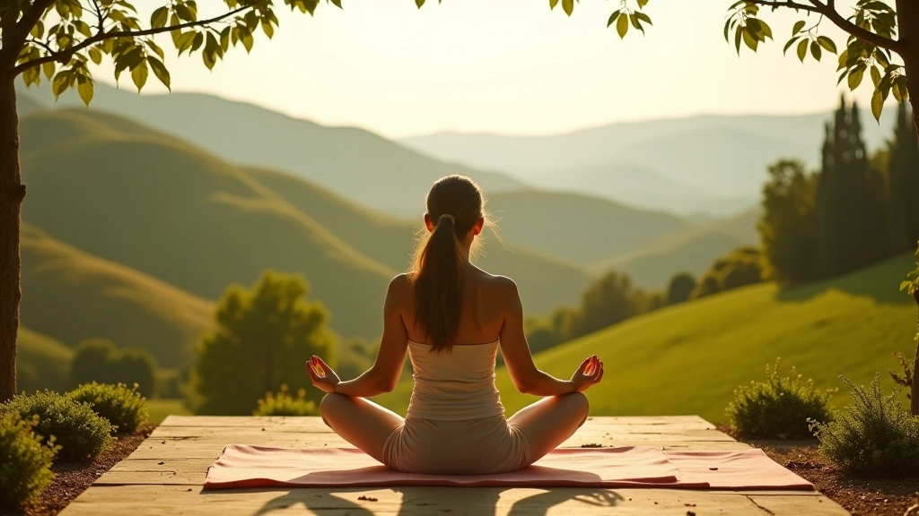 Spazio meditazione consapevole circondato dalla bellezza della Toscana