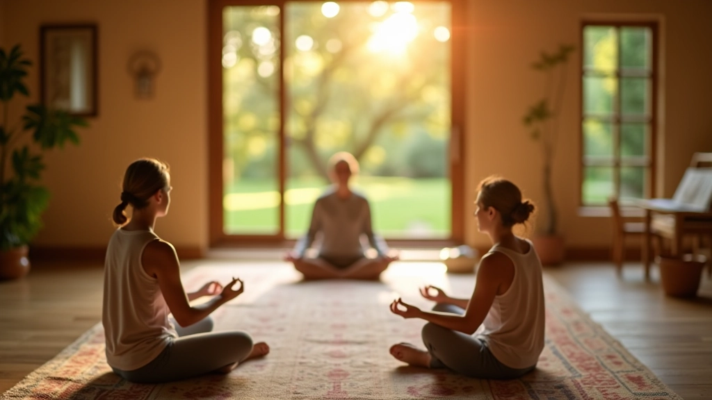 Insegnante di meditazione durante una lezione